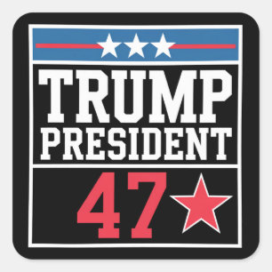 トランプが2024年選挙に勝利 トランプ2024年当選 スクエアシール