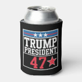 トランプが2024年選挙に勝利 トランプ2024年当選 缶クーラー (缶正面)