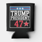 トランプが2024年選挙に勝利 トランプ2024年当選 缶クーラー (正面)