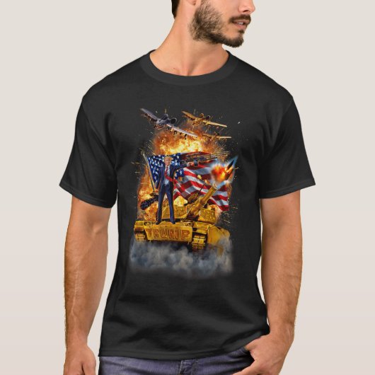トランプが2025を乗り越える Tシャツ (正面)