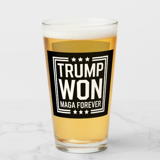 トランプが47代目米国大統領に当選 マガ選挙 2024 タンブラーグラス (ドリンク正面)