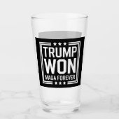 トランプが47代目米国大統領に当選 マガ選挙 2024 タンブラーグラス (正面)