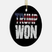 トランプが47代目米国大統領に当選 2024年選挙 セラミックオーナメント (右)