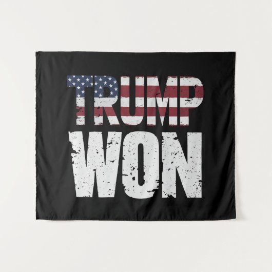トランプが47代目米国大統領に当選 2024年選挙 タペストリー (正面(横))