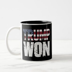 トランプが47代目米国大統領に当選 2024年選挙 ツートーンマグカップ
