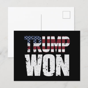 トランプが47代目米国大統領に当選 2024年選挙 ポストカード