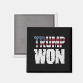 トランプが47代目米国大統領に当選 2024年選挙 マグネット (正面/裏面)