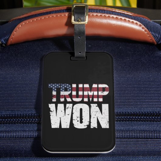 トランプが47代目米国大統領に当選 2024年選挙 ラゲッジタグ (正面インサイチュ2)