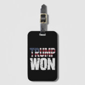 トランプが47代目米国大統領に当選 2024年選挙 ラゲッジタグ (正面縦)