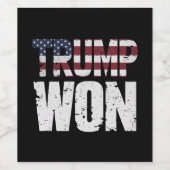 トランプが47代目米国大統領に当選 2024年選挙 ワインラベル (シングルラベル)