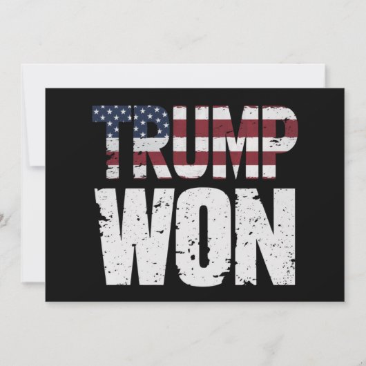 トランプが47代目米国大統領に当選 2024年選挙 招待状 (正面)
