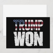 トランプが47代目米国大統領に当選 2024年選挙 招待状 (正面/裏面)