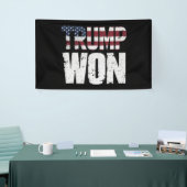 トランプが47代目米国大統領に当選 2024年選挙 横断幕 (トレードショー)