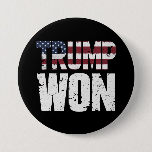 トランプが47代目米国大統領に当選 2024年選挙 缶バッジ (正面)