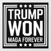 トランプが47代目米国大統領に当選 Maga 選挙 2024 ウィンドウサイン (シート)