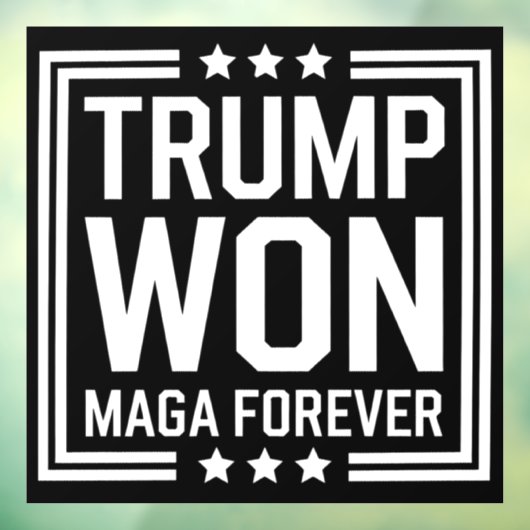 トランプが47代目米国大統領に当選 Maga 選挙 2024 ウィンドウサイン (シート3)