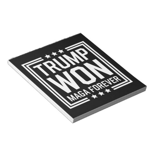 トランプが47代目米国大統領に当選 Maga 選挙 2024 ノートパッド (アングル)