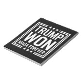 トランプが47代目米国大統領に当選 Maga 選挙 2024 ノートパッド (回転)