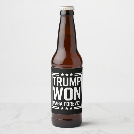 トランプが47代目米国大統領に当選 Maga 選挙 2024 ビールラベル (正面)