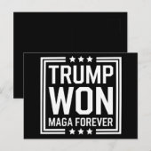 トランプが47代目米国大統領に当選 Maga 選挙 2024 ポストカード (正面/裏面)