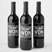 トランプが47代目米国大統領に当選 Maga 選挙 2024 ワインラベル (ボトル)