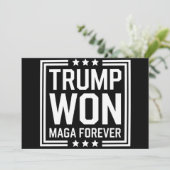 トランプが47代目米国大統領に当選 Maga 選挙 2024 招待状 (スタンド正面)