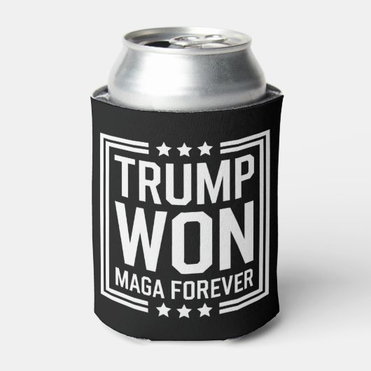 トランプが47代目米国大統領に当選 Maga 選挙 2024 缶クーラー (缶正面)