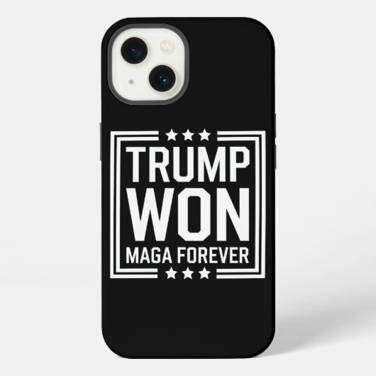 トランプが47代目米国大統領に当選 Maga 選挙 2024 iPhoneケース (裏面)