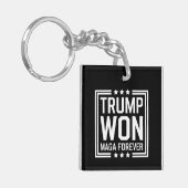 トランプが47代目米国大統領 MAGA選挙2024に勝利 キーホルダー (正面左)