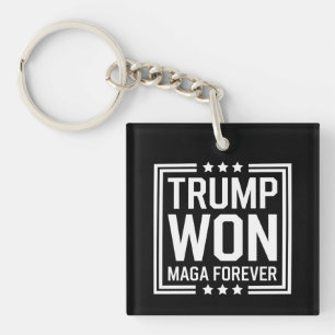 トランプが47代目米国大統領 MAGA選挙2024に勝利 キーホルダー