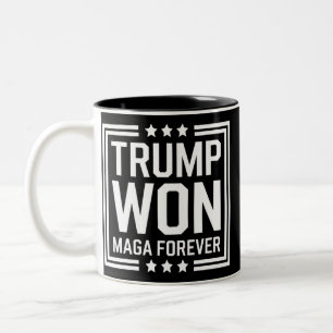 トランプが47代目米国大統領 MAGA選挙2024に勝利 ツートーンマグカップ