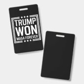 トランプが47代目米国大統領 MAGA選挙2024に勝利 バッジ (正面＆裏面)