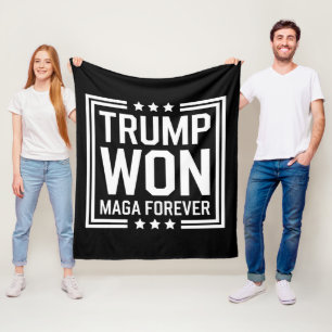トランプが47代目米国大統領 MAGA選挙2024に勝利 フリースブランケット