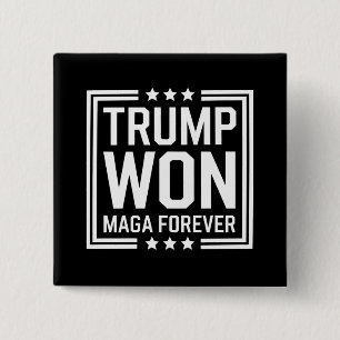 トランプが47代目米国大統領 MAGA選挙2024に勝利 缶バッジ
