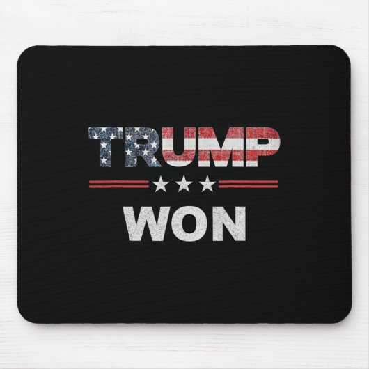 トランプが7月アメリカ国旗の4位に勝利した マウスパッド (正面)