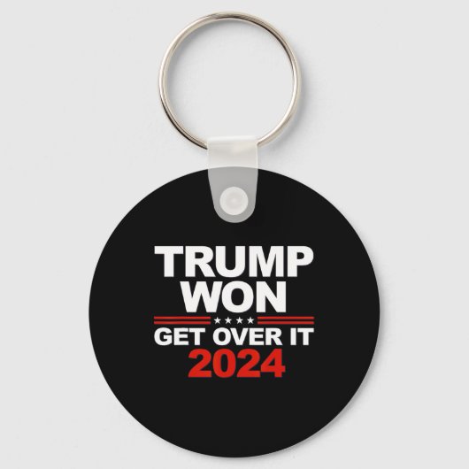 トランプがItを乗り越えて獲得2024 キーホルダー (正面)