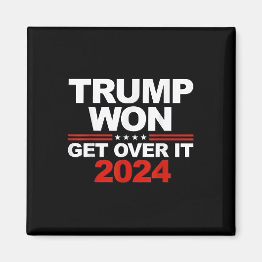 トランプがItを乗り越えて獲得2024 マグネット (正面)