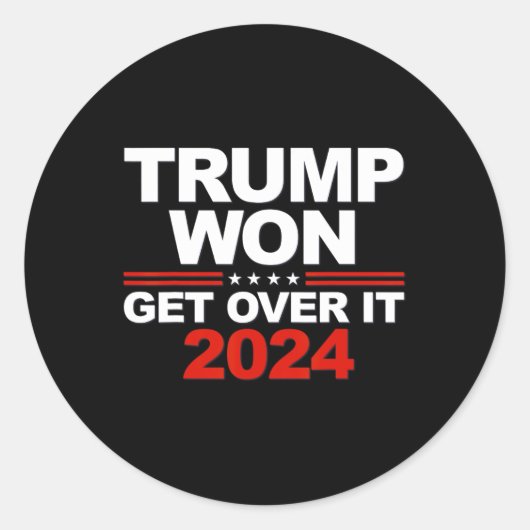 トランプがItを乗り越えて獲得2024 ラウンドシール (正面)
