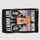 トランプがItを乗り越えるMagaが2024年選挙で勝利 ゴルフタオル (横)