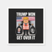 トランプがItを乗り越えるMagaが2024年選挙で勝利 スタンダードカクテルナプキン (正面)