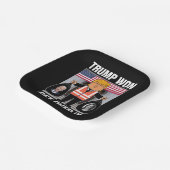 トランプがItを乗り越えるMagaが2024年選挙で勝利 ペーパープレート (傾斜あり)