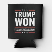 トランプがMAGAトランプの勝者2024修正アメリカ再び勝利 缶クーラー (正面)