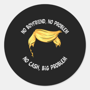 トランプことわざNoボーイフレンドNo問題No現金Big P ラウンドシール