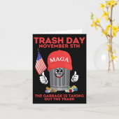 トランプごみの日11月5日ごみの取り出し カード (黄色い花)