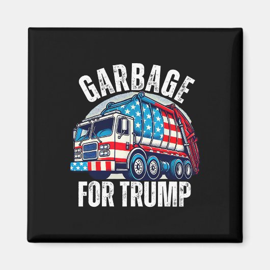 トランプごみ箱を支持する自慢のトランプごみ箱 マグネット (正面)