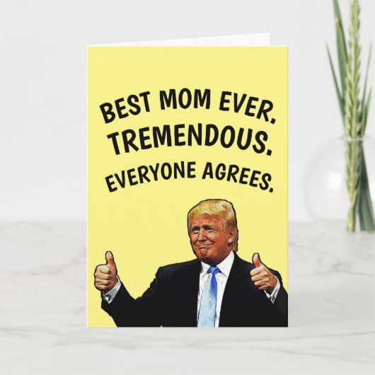 トランプさんお母さんお誕生日カード カード (正面)