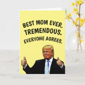 トランプさんお母さんお誕生日カード カード (黄色い花)