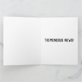 トランプさん 新しい赤ちゃん おめでとう 巨大なグリーティングカード カード (内部)