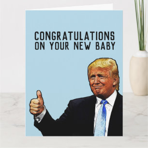 トランプさん 新しい赤ちゃん おめでとう 巨大なグリーティングカード カード