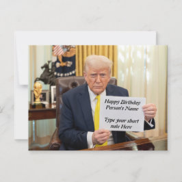 トランプさん 誕生日おめでとう、または イベントおめでとう ポストカード